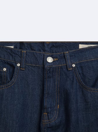 Larrıe Baggy Dark İndigo Jean Pantolon