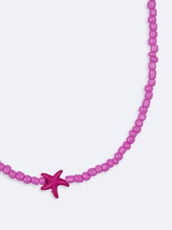 Pembe Boncuklu KOLYE