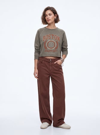 Tencel Kahverengi Pantolon