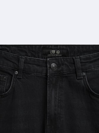 Renar L Tapered Slim Orta Bel Antrasit Jean Pantolon