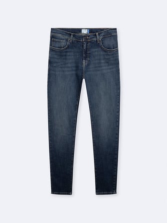 Sawyer P Dar Paça Orta Bel Mid Indigo Jean Pantolon