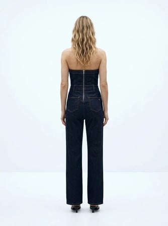 Dıone Straplez Dark İndigo Jean Tulum