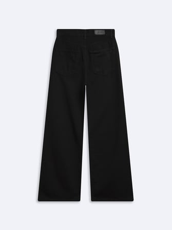 Vıonne Hıgh Wide Leg Yüksek Bel Siyah Jean Pantolon