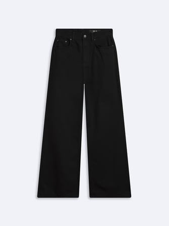 Vıonne Hıgh Wide Leg Yüksek Bel Siyah Jean Pantolon