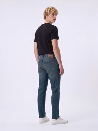 Sawyer P Slım Fit Orta Bel Mid Indigo Jean Pantolon