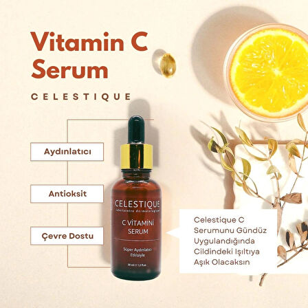 C Vitamini Süper Aydınlatıcı Serum (Niasinamid + Salisilik Asit)