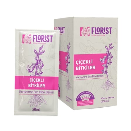 Florist Çiçekli Bitkiler Sıvı Konsantre Bitki Besini