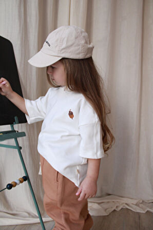 Palamut Nakışlı Oversize T-shirt