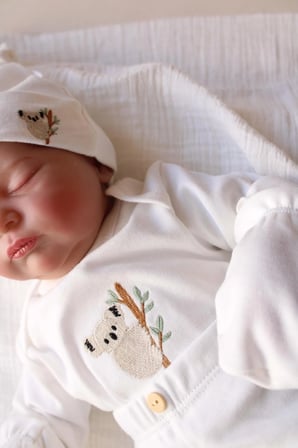 Ohlalakoala Koala Nakışlı 5li Uzun Kollu Yenidoğan Set (0-3 Ay)
