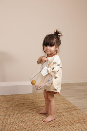 Zeytin Baskılı Oversize Tulum