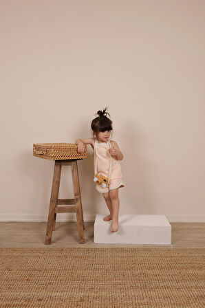 Pudra Askılı Şortlu Takım