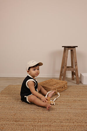 Siyah Unisex Atlet Şort Takım