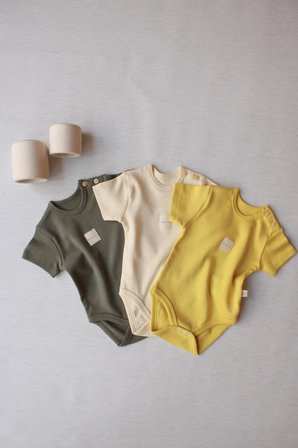 Ohlalakoala 3lü Basic Kısa Kollu Çıt Çıtlı Body Zıbın Model 8