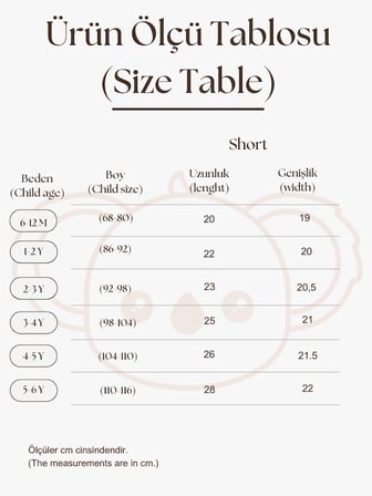 Vizon Basic Cepli Çocuk Şort