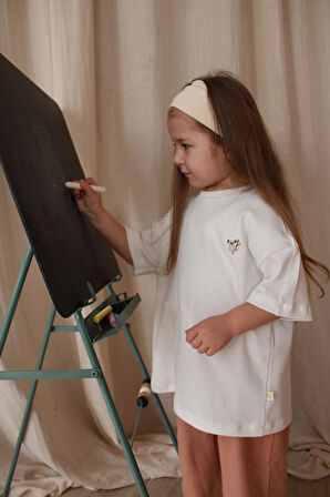 Koala Nakışlı Oversize T-shirt