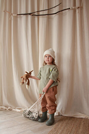 Avokado Nakışlı Oversize T-shirt