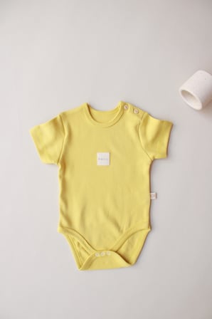 Ohlalakoala Hardal Basic Etiketli Kısa Kollu Body