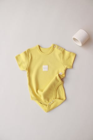 Ohlalakoala Hardal Basic Etiketli Kısa Kollu Body