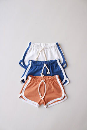 3'lü Biyeli Penye Şort Model 4