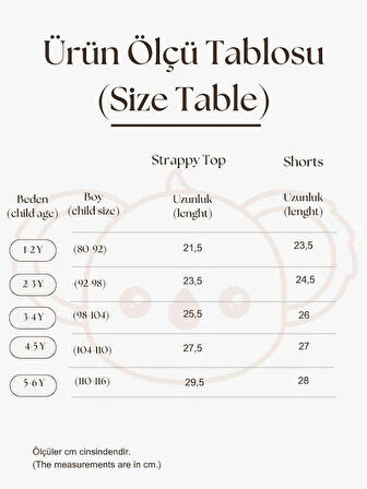 Haki Çizgili Volanlı Kız Askılı ve Şort Takım