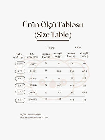 Güneş Baskılı T-shirt Müslin Pantolon Takım