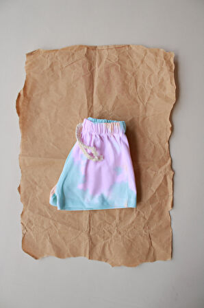 Batik Desenli Basic Şort