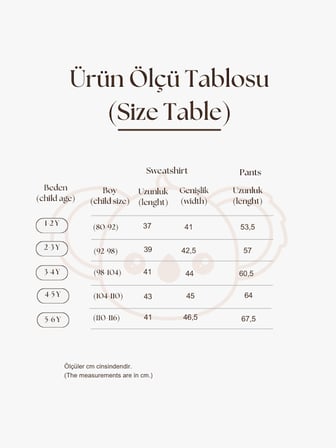 Bej Dikiş Detaylı Eşofman Takım