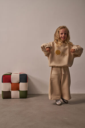 Bej Unisex TinyPeak Alt Üst Takım