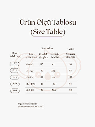 Kiremit Çocuk Kanguru Cepli Oversize Eşofman Takımı