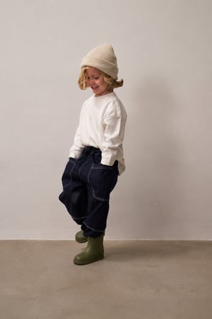 Ohlalakoala Cep Detaylı Unisex Kot Pantolon