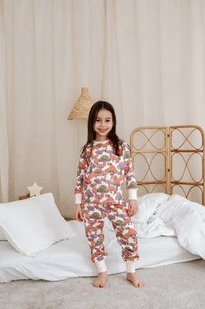 Ohlalakoala Mantar Baskılı Color Shapes Çocuk Pijama Seti