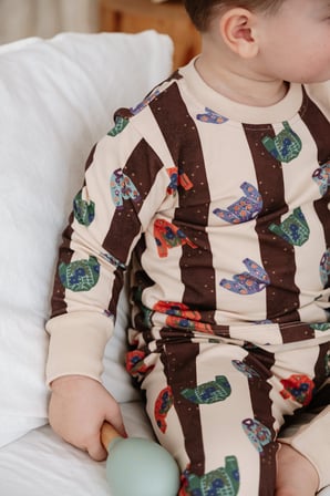 Ohlalakoala Kazak Baskılı Color Shapes Çocuk Pijama Seti