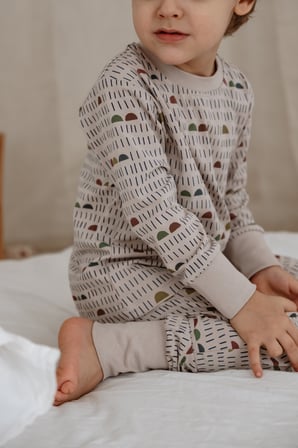 Ohlalakoala Geometrik Baskılı Color Shapes Çocuk Pijama Seti