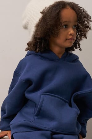 Lacivert Kanguru Cepli Kapüşonlu Sweatshirt