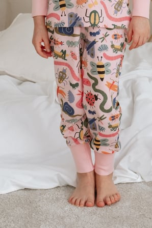  Renkli Böcek Desenli Pijama Alt