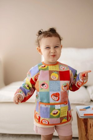Meyve Çocuk Uzun Kollu Sıvı Geçirmez Aktivite Önlük (6-36 Ay)