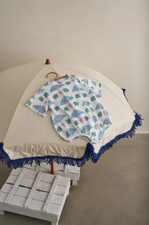 Beyaz Comfy Cubs Serisi Oversize Tulum