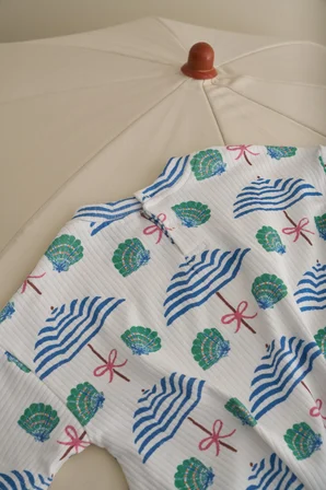 Beyaz Comfy Cubs Serisi Oversize Tulum
