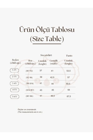 Ohlalakoala Bej Dikiş Detaylı Eşofman Takım