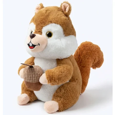 Peluş Sincap 35 cm Büyük Boy | Yumuşak Doku ve Sevimli Tasarım