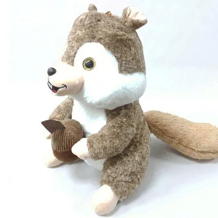 Sevimli Peluş Sincap (50 cm) - Dev Pofuduk Kuyruklu Özel Tasarım Hediye Peluşu