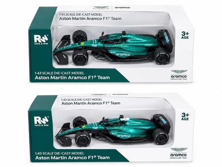 1:43 Aston Martin Aramco F1 FERNANDO ALONSO DIE-CAST MODEL ARABA