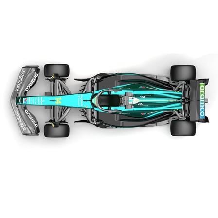 1:43 Aston Martin Aramco F1 Çek Bırak Metal Araba - Diecast Formula 1 Yarış Aracı