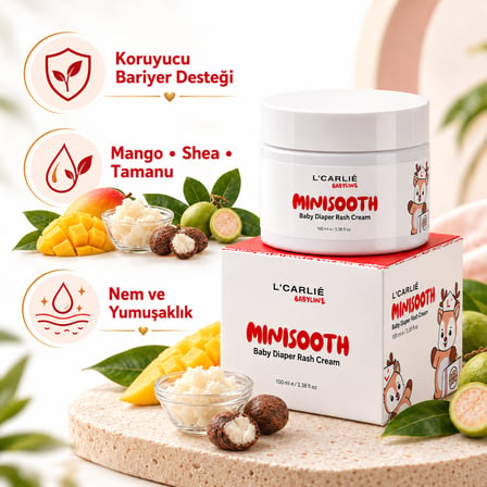 L'Carlie MiniSooth Pişik Kremi - Pişik önleyici bakım