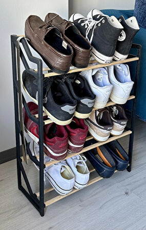 N-Wood Ahşap Ayakkabı Rafı