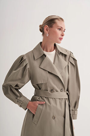 Balon Kollu Trençkot