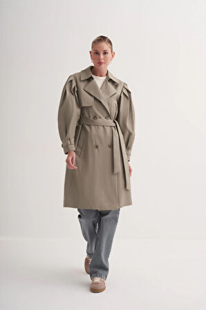 Balon Kollu Trençkot