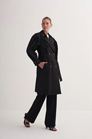 Balon Kollu Trençkot