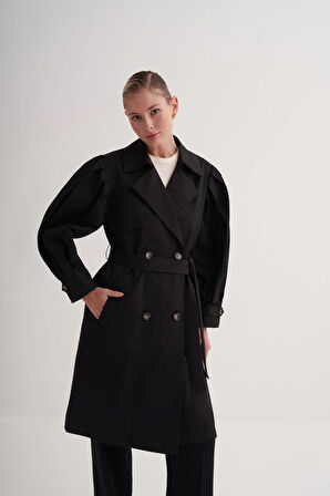 Balon Kollu Trençkot