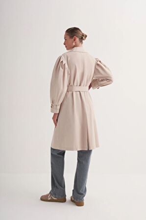 Balon Kollu Trençkot